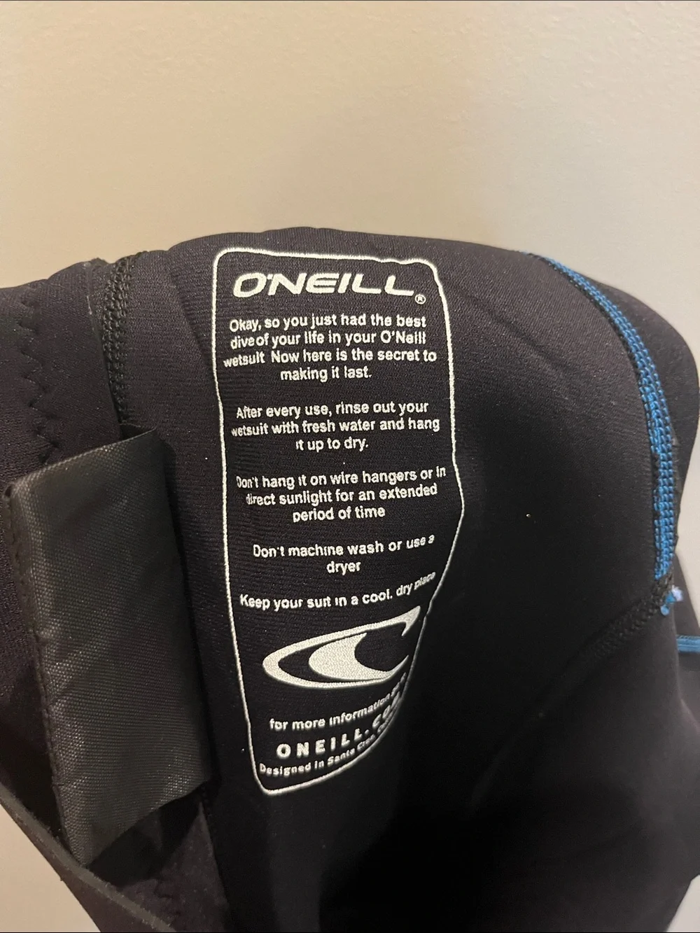 O'Neill Kids Short Sleeve One-Piece Wetsuit in Black & Blue